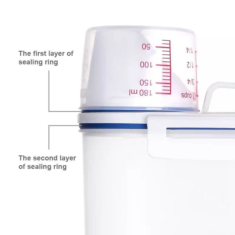 Amazing Airtight 2Kg Plastic Cereal Dispenser Storage Box, Food Grain Rice Container With Dispensing Mouth, Bottle Case For Food Seeds Amazing Airtight 2Kg Plastic Cereal Dispenser Storage Box, Food Grain Rice Container With Dispensing Mouth, Bottle Case For Food Seeds